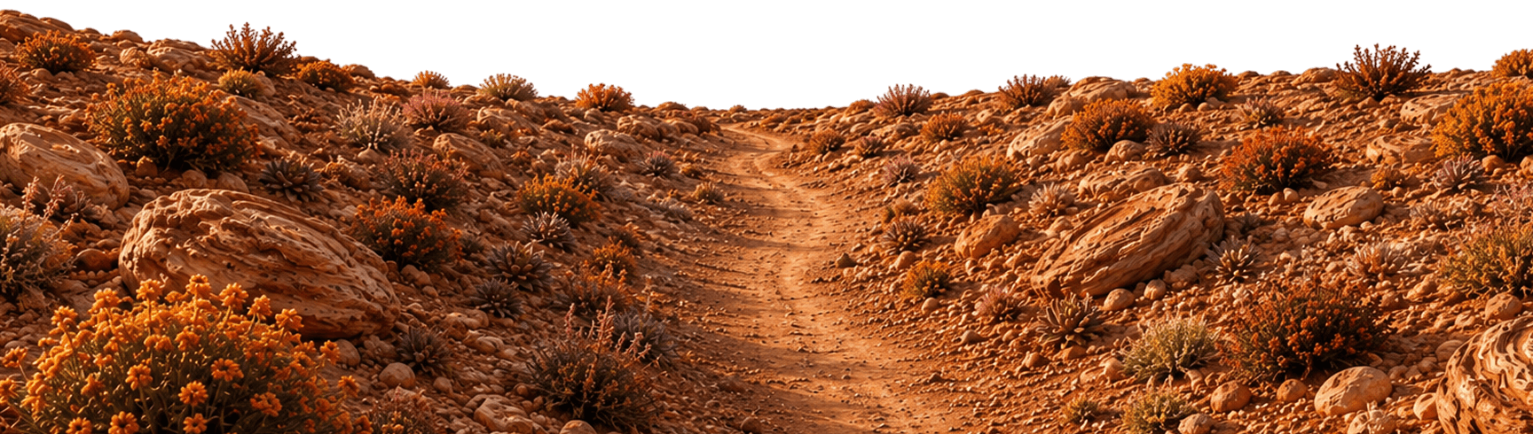 Sandy desert trail